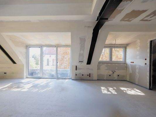 Wohn-/Esszimmer  l Aktueller Baufortschritt