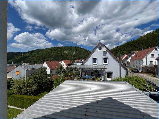 Blick über die Garagen