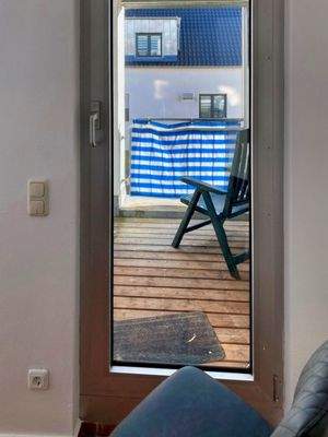 Blick auf den Balkon