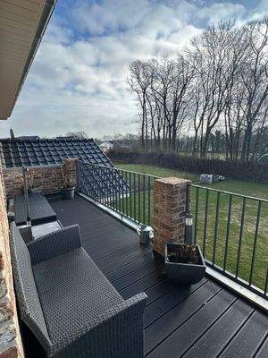 Balkon mit Gartenblick