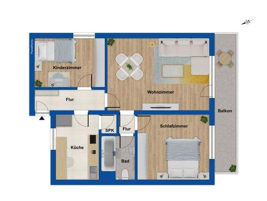 Grundriss 3. Obergeschoss