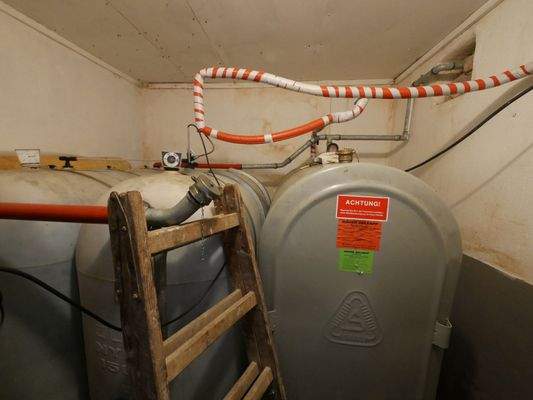 Heizöl im Schuppen