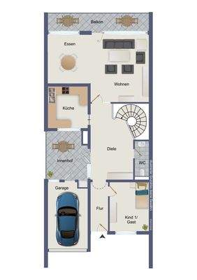 Erdgeschoss (kein Maßstab) 