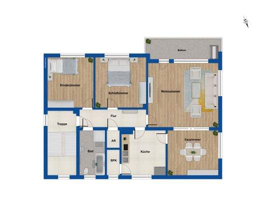 Grundriss Obergeschoss