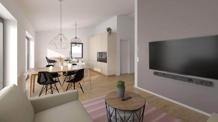 Visualisierung Wohn-/Essbereich