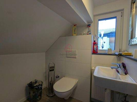 WC im Dachgeschoss