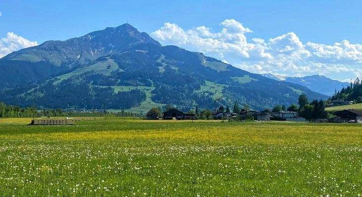 Freier Blick auf das Kitzbüheler Horn