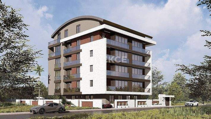 1-Bedroom Flats in a Complex Near the Sea in Antalya Muratpaşa