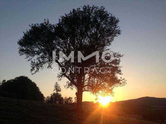 Sonnenuntergang  Blick von der Terrasse