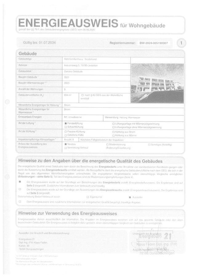 Energieausweis gültig bis 01.07.20234
