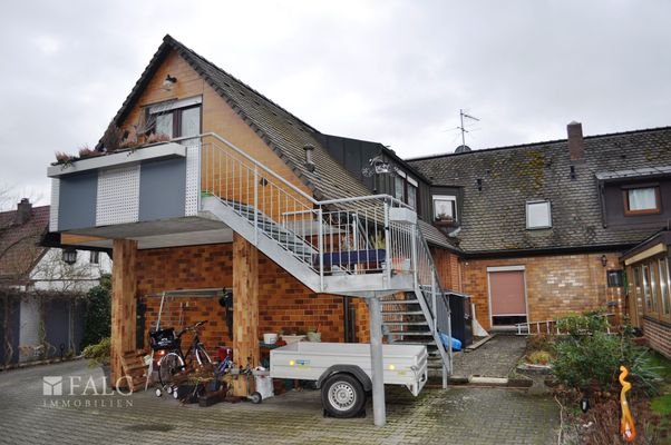 Rückseite Eck- + Mittelhaus
