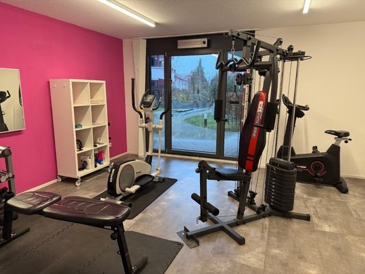 Hauseigener Fitnessraum