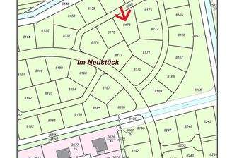 Lageplan Flurstück 8174