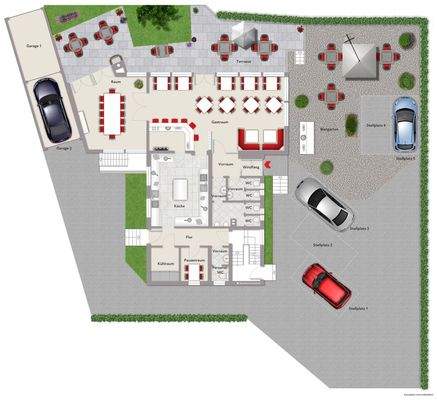 Grundriss Gaststätte