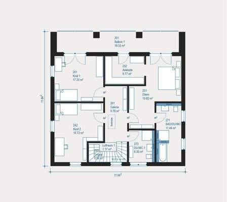 Großzügiges Familienapartment