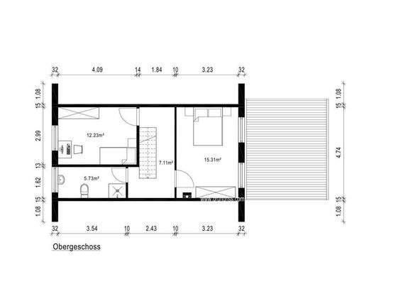Grundriss Obergeschoss