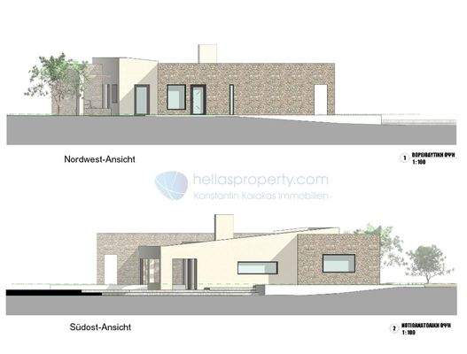 Ansichten 2 Villa 200 qm