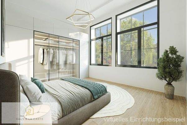 Schlafzimmer - virtuelles Möblierungsbeispiel