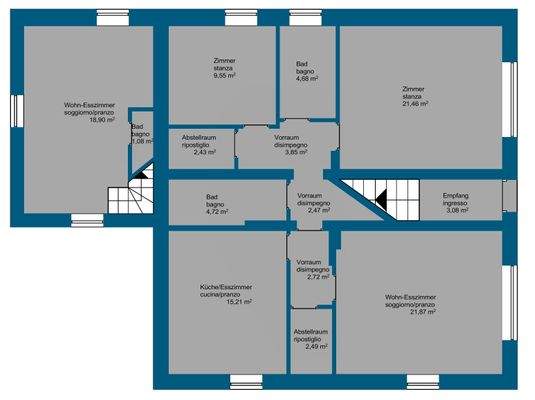 Grundriss Haus A Erdgeschoss