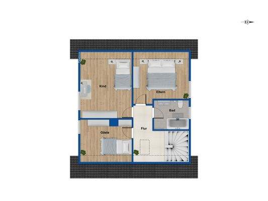 Grundriss Dachgeschoss