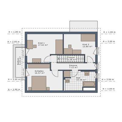 Grundriss Obergeschoss