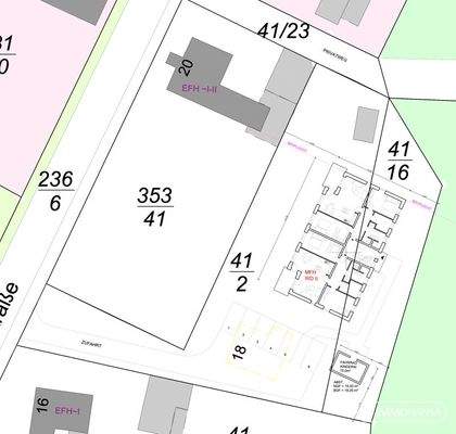 Lageplan Mehrfamileinhaus