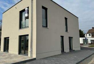 Blick aufs Musterhaus