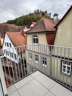 Balkon Burgblick