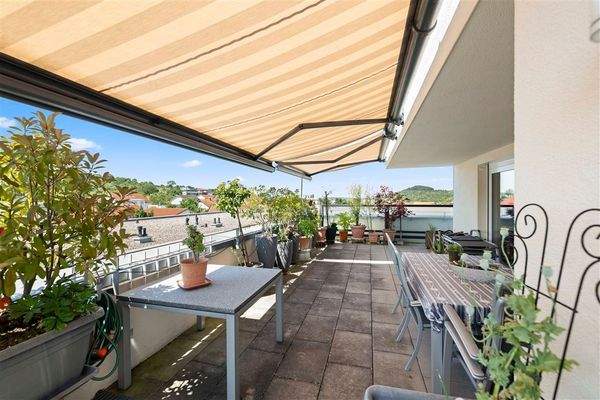 Terrasse Blick nach Westen 