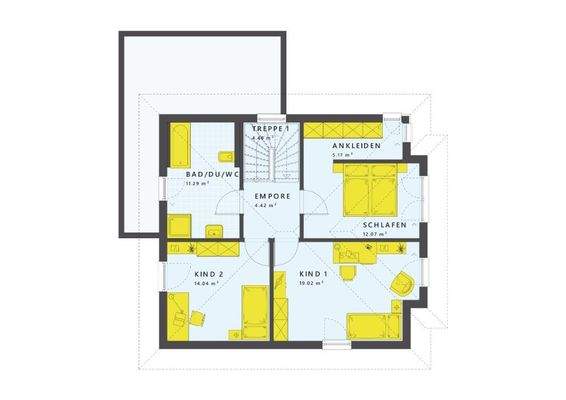 Grundriss Obergeschoss