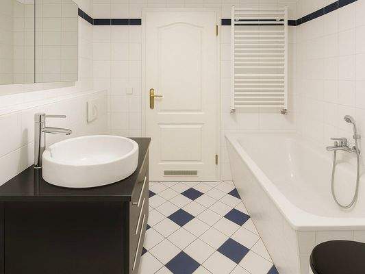 Badezimmer mit Wanne