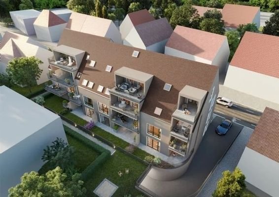 Ansicht Vogelperspektive Süd-Ostseite