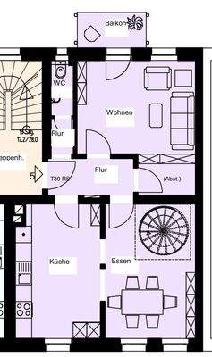 Grundriss WE 05 - 3.OG