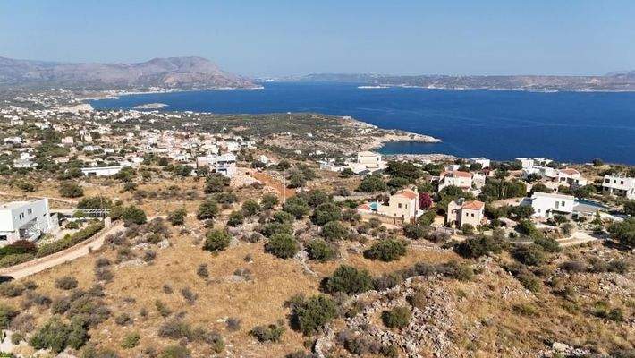 Kreta, Kokkino Chorio: Erstklassiges Grundstück mit Meerblick im Apokoronas zu verkaufen