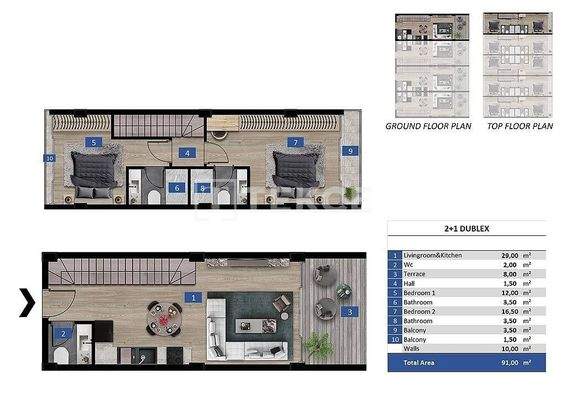 Luxury Properties with Spacious Design in Alanya Konaklı