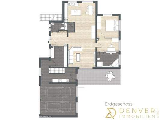 Grundriss Erdgeschoss - Abweichungen vorbehalten