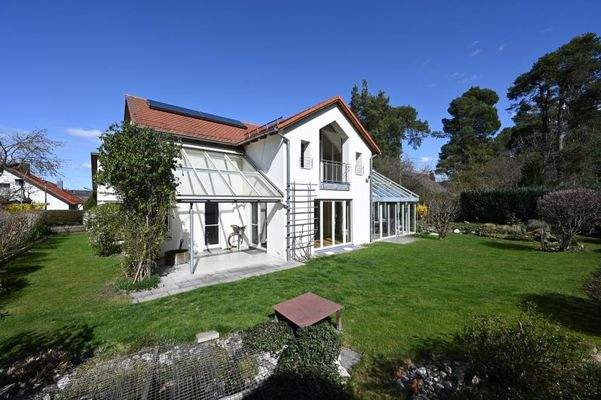 Herrliche Gartenansicht