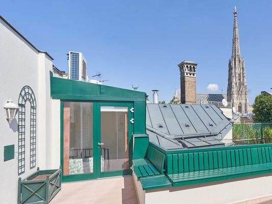 Terrasse mit Stephansturmblick