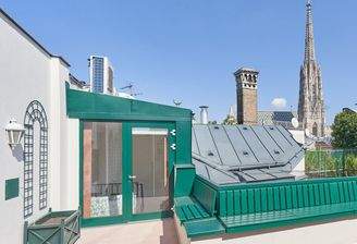 Terrasse mit Stephansturmblick