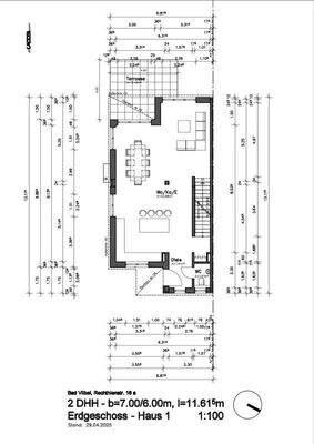 Erdgeschoss Haus links