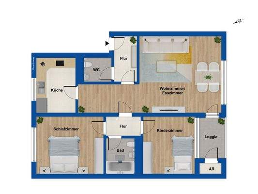 Grundriss 2. Obergeschoss