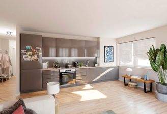 Die offene Wohnküche lädt zum gemeinsamen Kochen ein