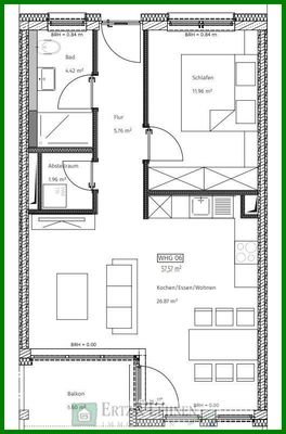 Grundriss Wohnung 6