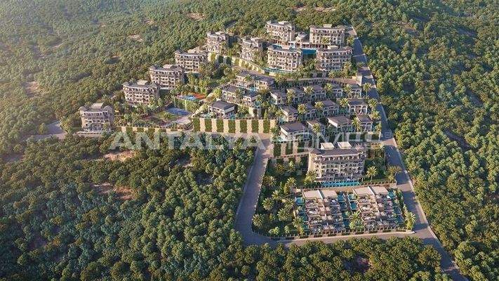 Sea View Apartments in a Luxury Complex in Kargicak Alanya