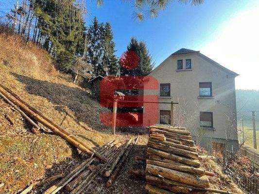 Ansicht mit Blick zum Grundstück