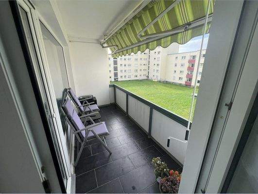 Blick auf die Loggia