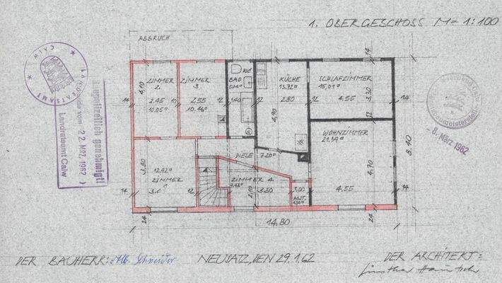 Grundriss Obergeschoss