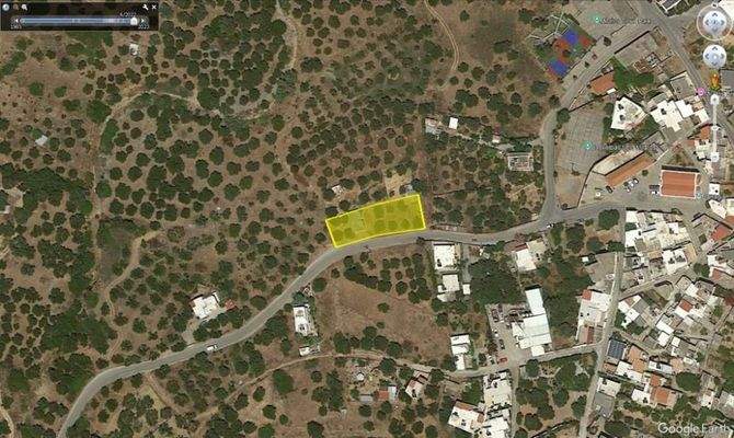 Kreta, Milatos: Grundstück mit Meerblick, innerhalb der Ortsgrenzen zu verkaufen