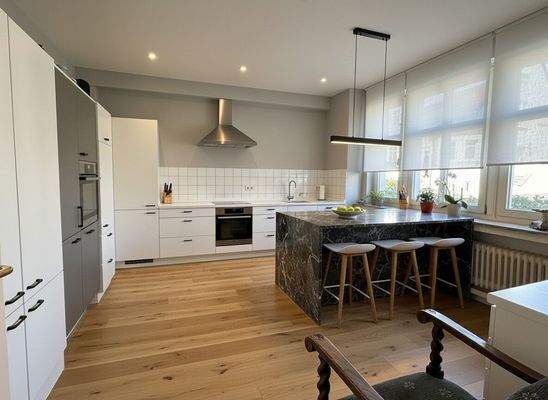 große Wohnküche - virtuell Möbliert 