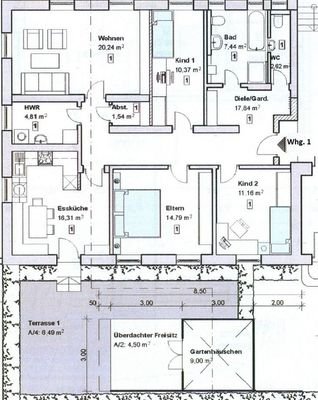 Grundriss Whg. 1